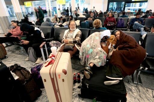 Passengers were stranded as airlines cancelled flights in and out of Mexico