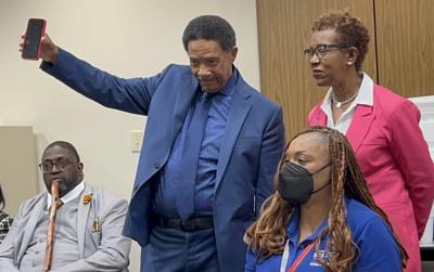 Yusuf Salaam at stakeholder meeting