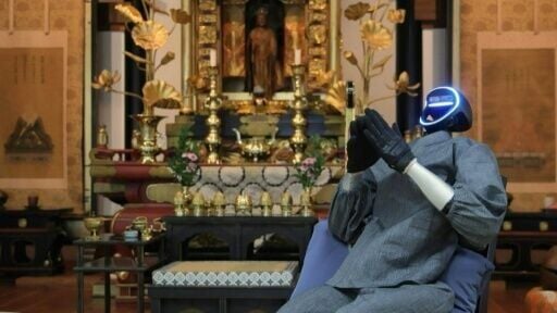 AI robot monk offers spiritual advice in Japan