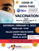 Drive-thru vaccine clinic to be held at Dallas County Health Center tomorrow