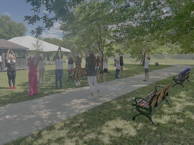 Yoga at park from UAB