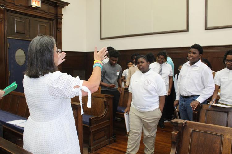 Melissa Rankin dividing up students