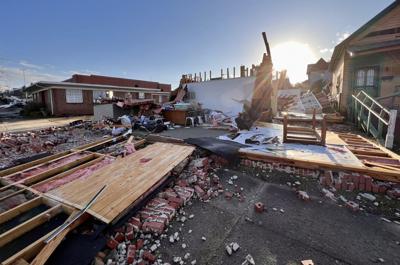 Business damaged by tornado