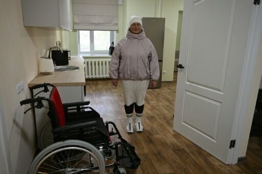 Olga, 50, moved from Energodar, another town for nuclear workers, to Slavutych which was set up to house people displaced by the Chernobyl disaster