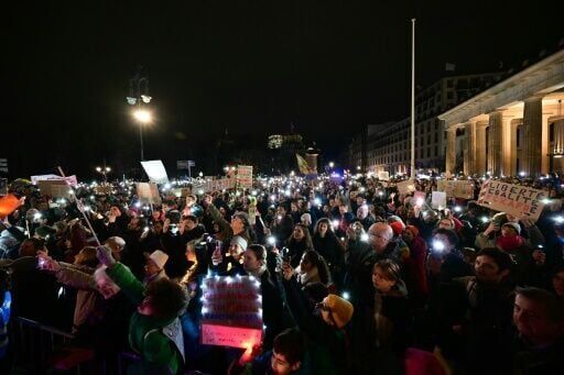 Tens of thousands protest Germany's far right as Musk backs AfD
