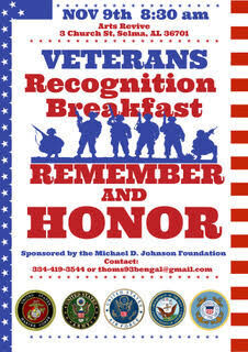 Annual Veterans Recognition Breakfast set for November 9