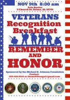 Annual Veterans Recognition Breakfast set for November 9