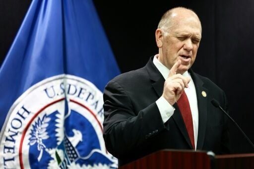 White House border chief Tom Homan speaks during a news conference in Minnesota on February 4, 2026