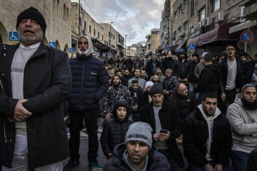 The gathering of just a few hundred worshippers was a far cry from the typical way Eid is usually marked in Jerusalem