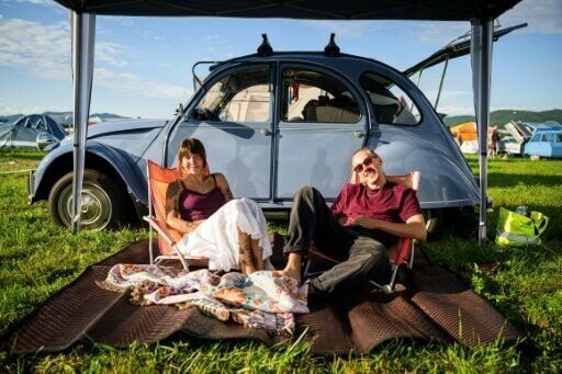 Citroen 2CV lovers gather in Slovenia to take the slow road