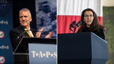 Alaska U.S. Senate candidates Dan Sullivan and Mary Peltola