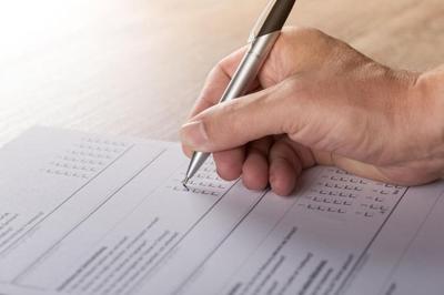 Survey stock image