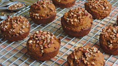 Whole Wheat Pumpkin Banana Muffins