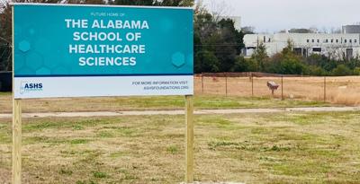 Alabama School of Healthcare Sciences Demopolis sign
