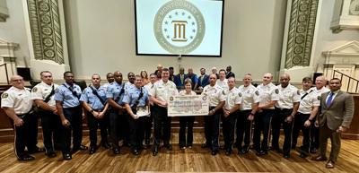 Montgomery Fire/Rescue presents check to MDA