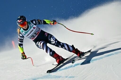 US ski star Mikaela Shiffrin failed to finish as she returned to speed racing for the first time in almost two years in the super-G event in St. Moritz, south-eastern Switzerland