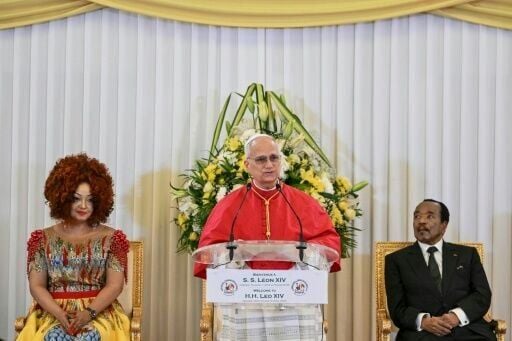 Pope Leo XIV (C) called for Cameroon authorities to examine their 'conscience' on the first day of his visit