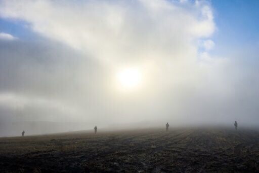 Turkish soldiers secured the site