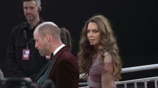 Prince William, Kate Middleton, and actress Jessie Buckley arrive ahead of BAFTAs