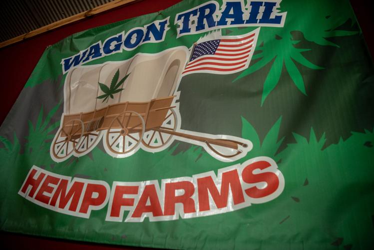 Wagon Trail Hemp Farms sign from ADN
