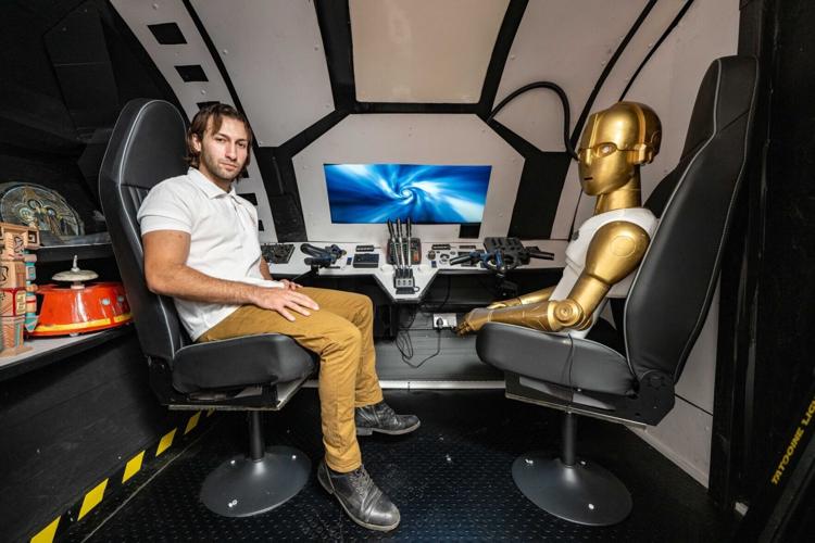 Sci-fi superfan builds £9,000 Star Wars spaceship in his garden
