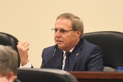 Rep. Danny Garrett, R-Trussville, the chair of the House Ways and Means Education Committee, speaks during a budget presentation in the Alabama Statehouse on Feb. 6, 2024 in Montgomery, Alabama. (Brian Lyman/Alabama Reflector)