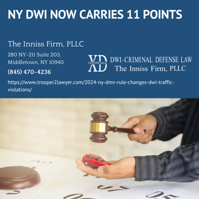Middletown DWI Attorney Randall F. Inniss Explains New York's Updated DMV Point Rules for DWI and Traffic Violations
