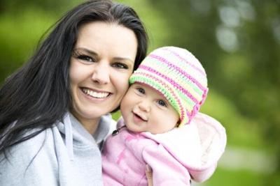 Mom with baby
