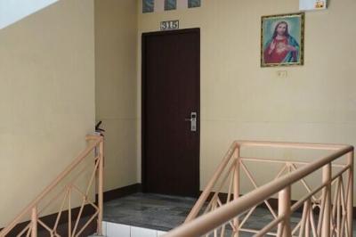 This photo taken on December 18, 2025 shows the door to the room at GV Hotel in Davao City, on the Philippines' southern island of Mindanao, where father-and-son duo Sajid and Naveed Akram stayed during their visit in November, before they allegedly kil...