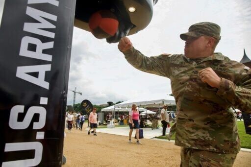 Trump flexes military might at parade as protests sweep US