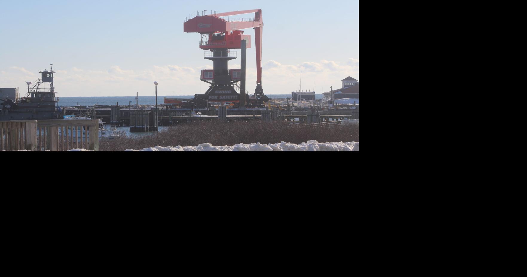 What’s that huge orange crane in Old Harbor?