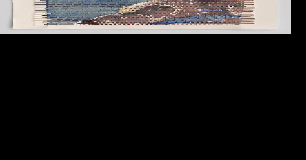 ART AROUND TOWN - Woven paintings by Diane Boston at Spring Street Gallery