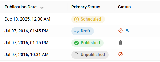 Improve Status Column Display