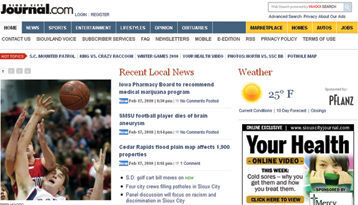 First place BNC winner for best newspaper site, www.siouxcityjournal.com