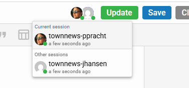 Real-Time Author Presence in Articles