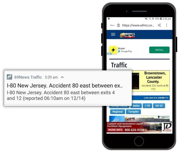 WFMZ case study Notifications