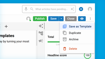 Boost newsroom efficiency with Story Templates for BLOX NXT.