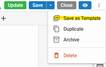 Save Stories as Templates