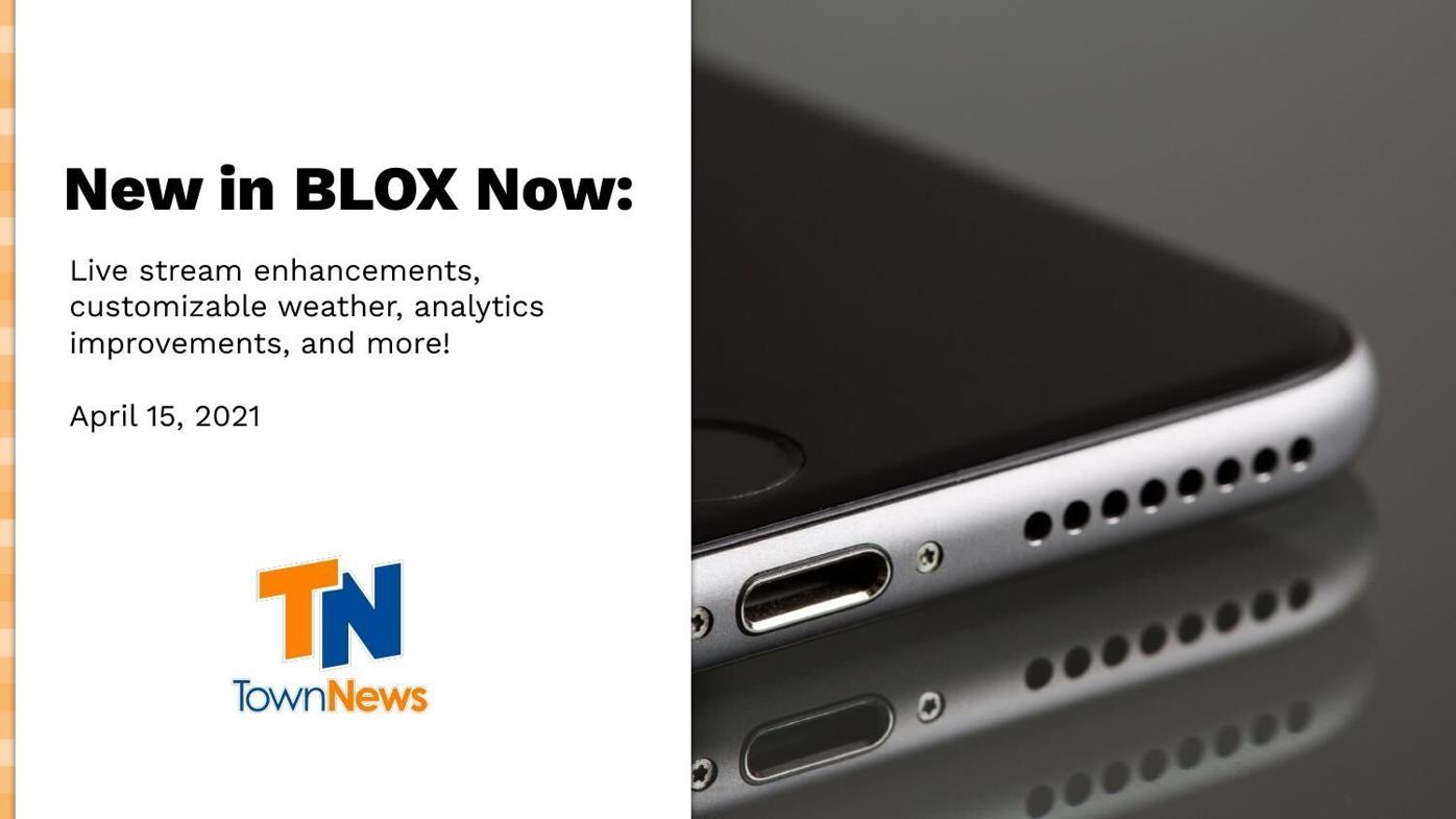 Webinar slide deck: New in BLOX Now