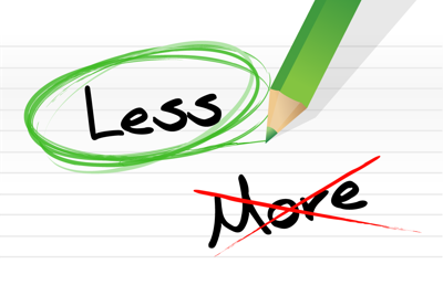 Less is more graphic