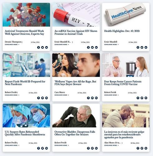 HealthDay content sample