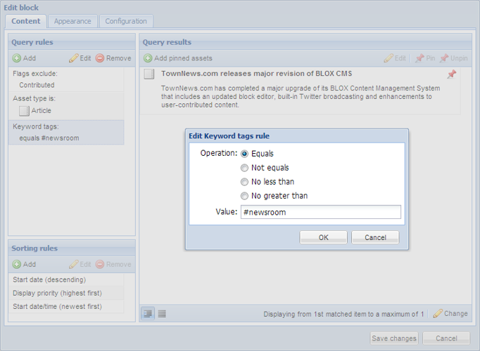 Revamped block editing