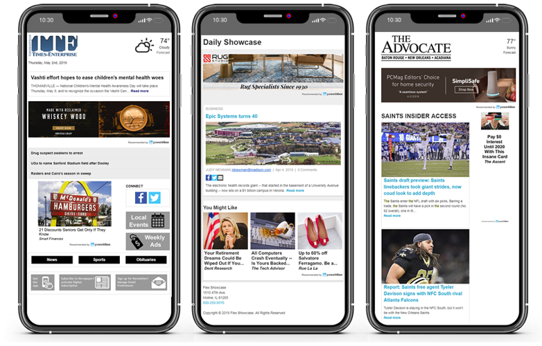 Programmatic ads for email mobile graphic