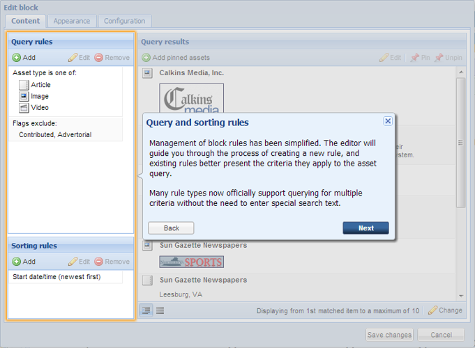Block editing tutorial