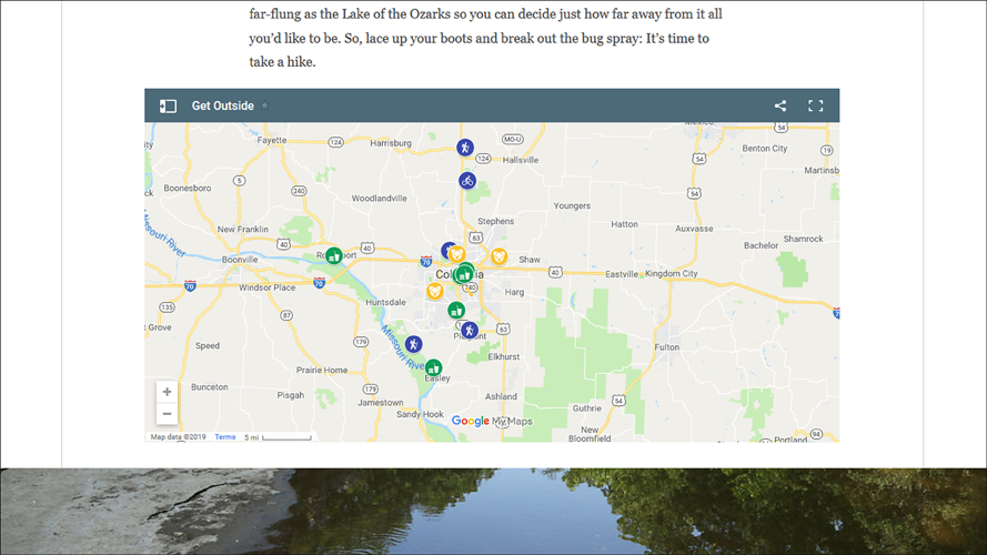 Interactive Map example