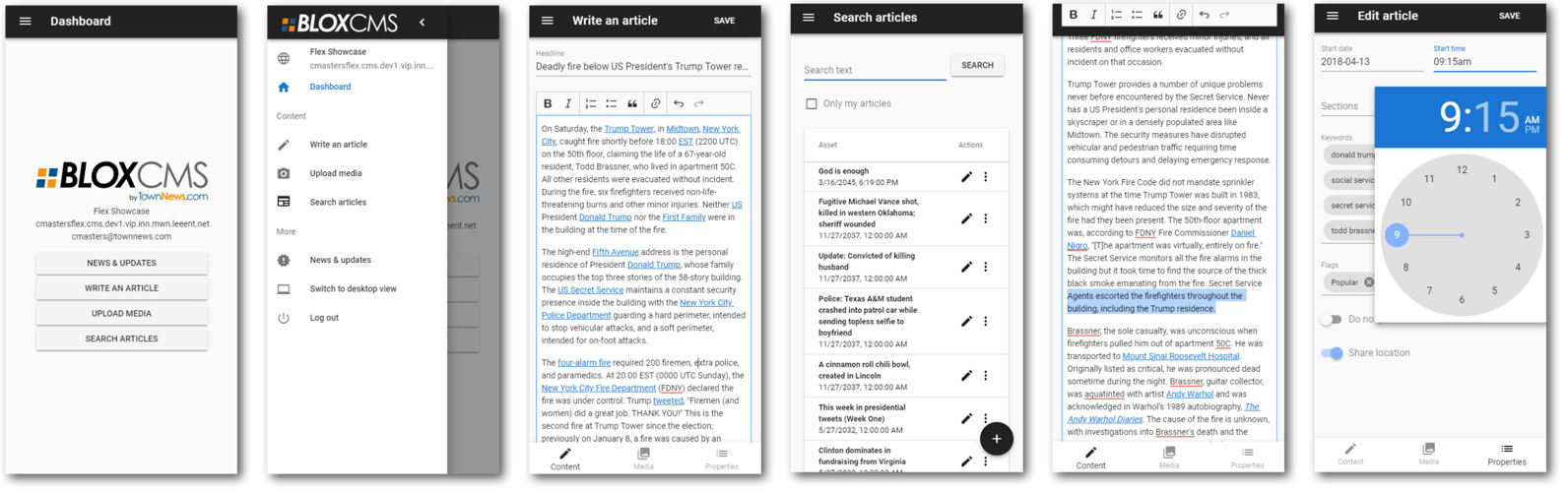 Blox Go! mobile interface
