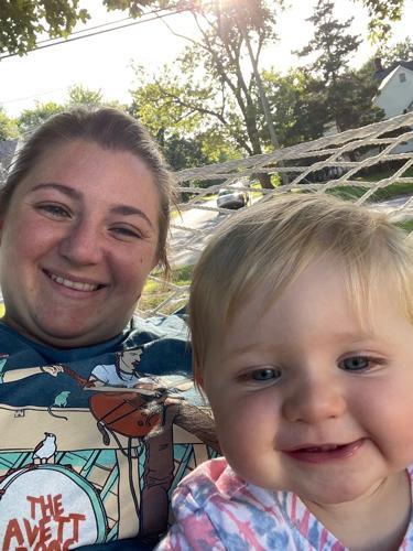 Emily with her daughter