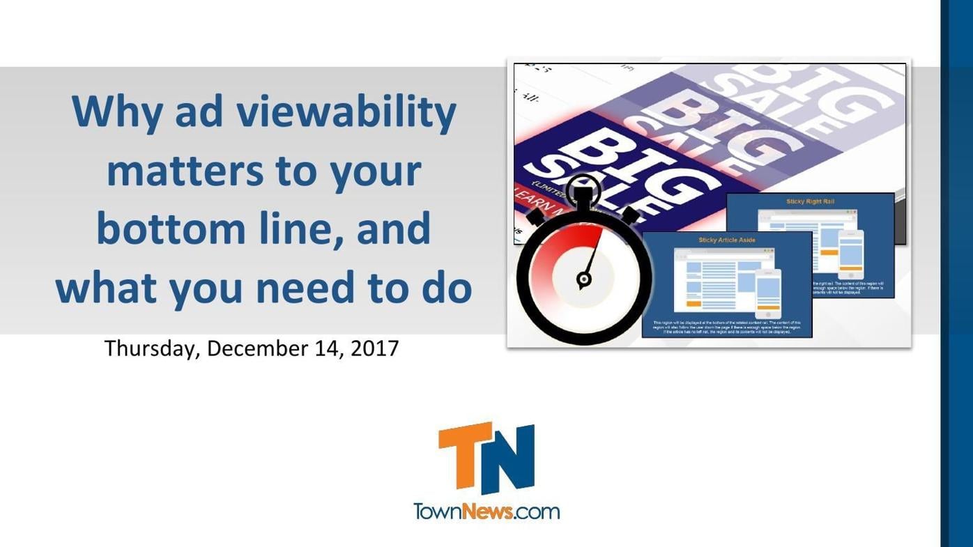 Webinar slide deck: Why ad viewability matters