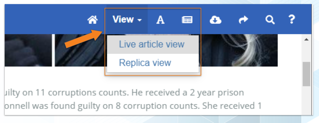 e-Editions page view default
