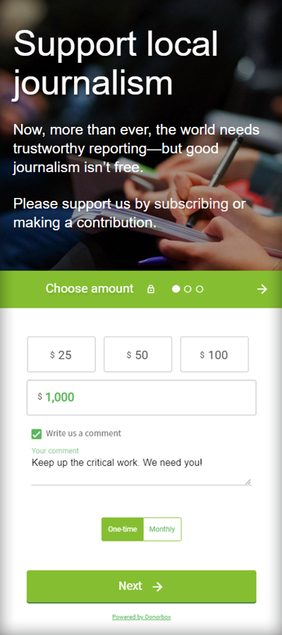 Screenshot: Contribute